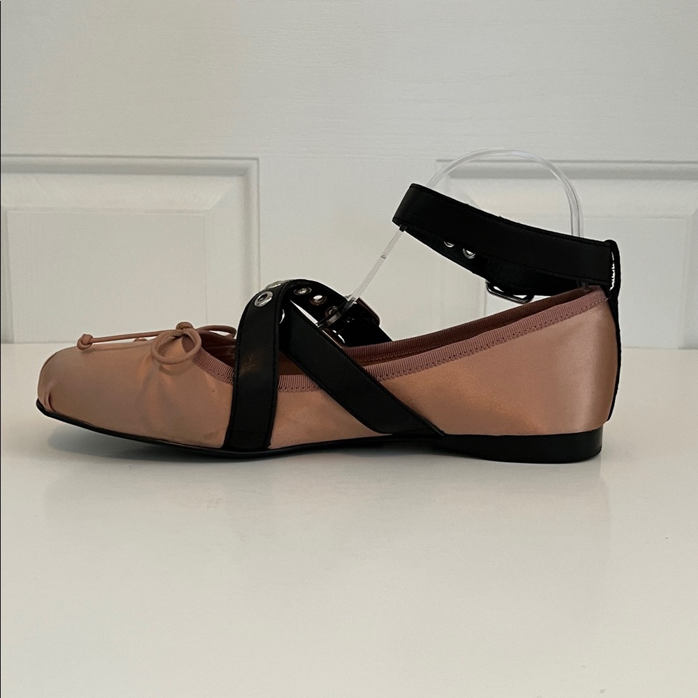 Jeffrey Campbell x Free People Choreo Ballet Flats Natural/Black size 10 - Picture 2 of 8